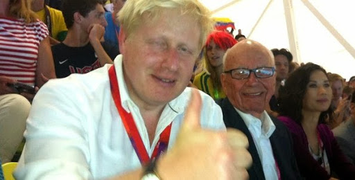 Image: Boris Johnson confirms his thumbs up from Rupert Murdoch
