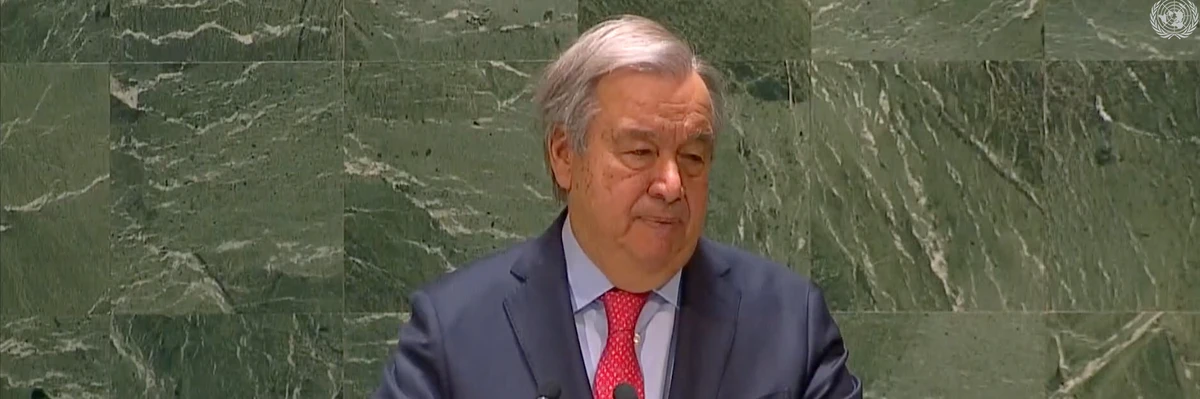 United Nations Secretary General Antonio Guterres.