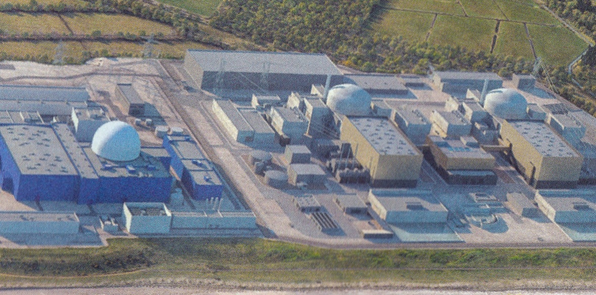 3D-generated image of the Sizewell C Nuclear Power Plant Photo: Public Domain
